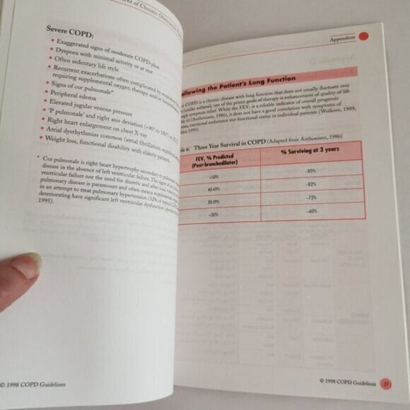 1998 Guidelines for Treatment of COPD Pharmacist Book Vintage Medical Doctor Ref - Picture 8 of 8